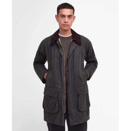 Barbour Border Wax Sage Taille 40