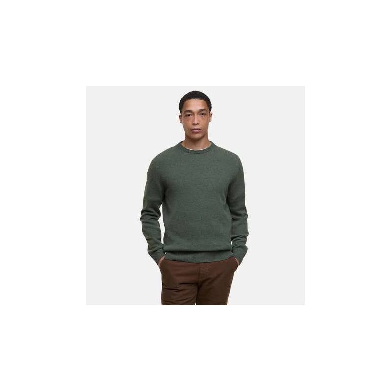 PULL COL ROND OLIVE - BARBOUR - L