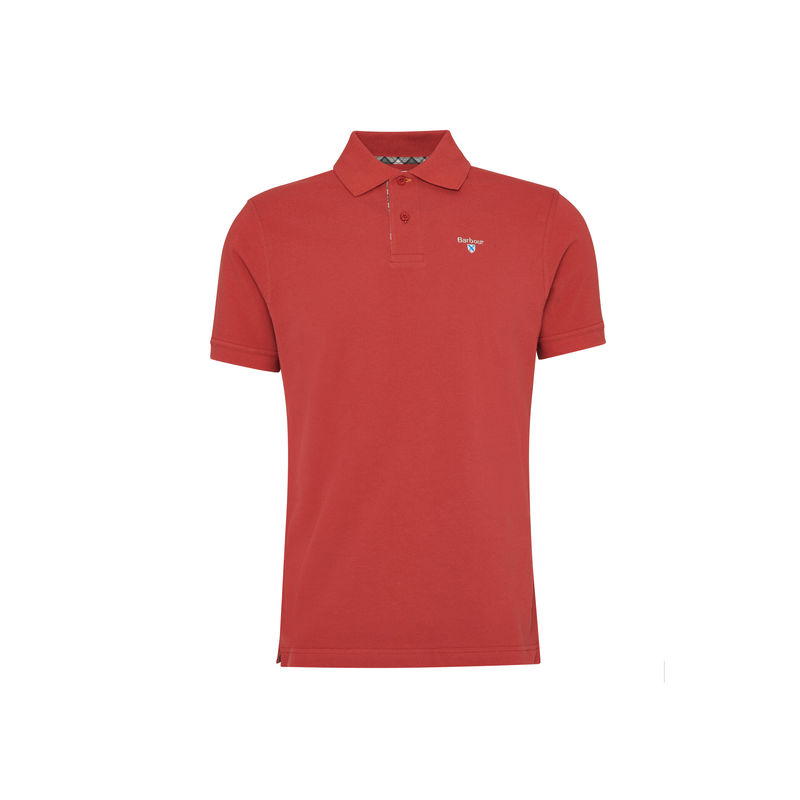 Barbour Polo Tartan Piqué Red Spice